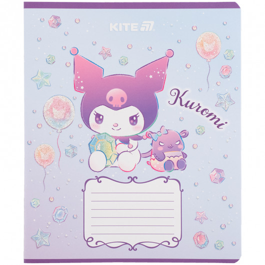 Тетрадь 12 лист., кл., УФ лак + глитер, Hello Kitty-3 (HK25-232-3) Kite - фото 11