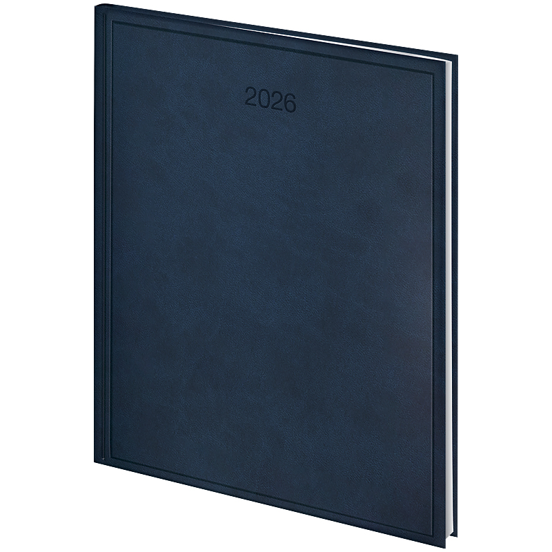 Щотижневик 2026 Бюро Torino, сліпе тиснення, синій Brunnen - фото 4