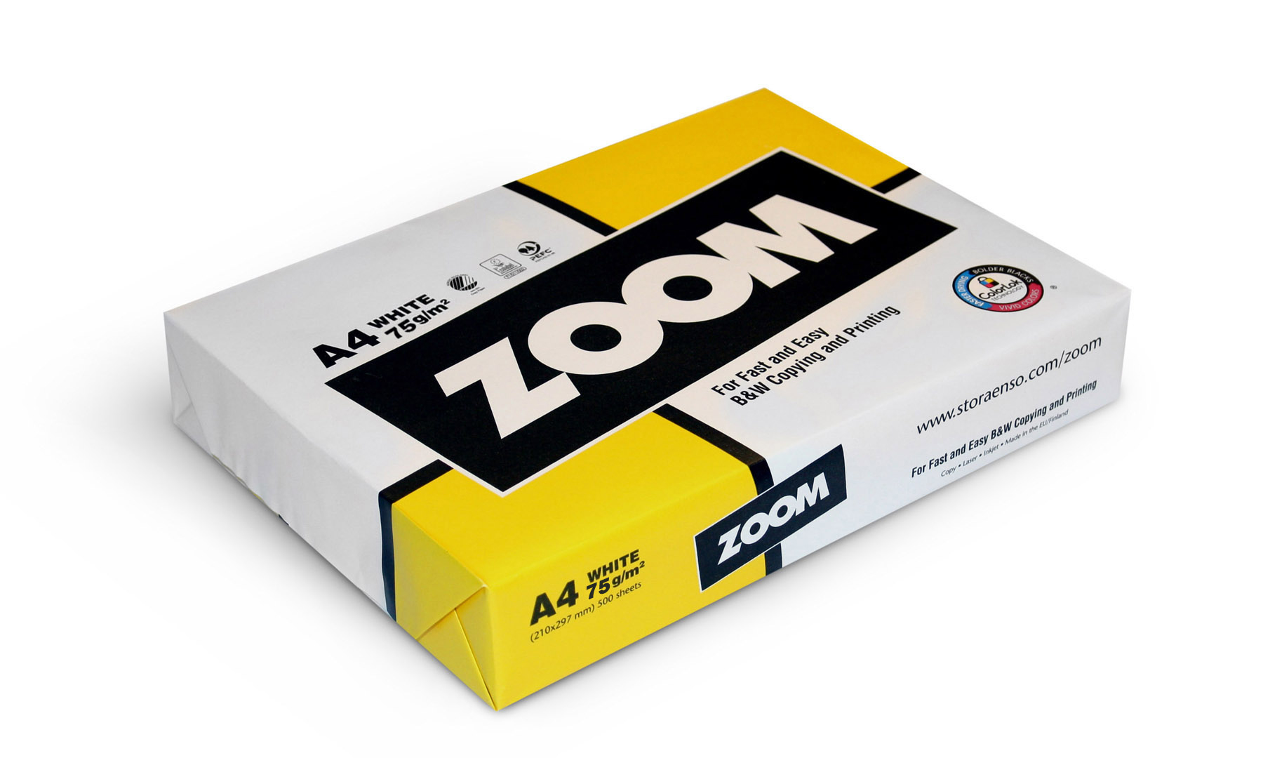 Папір А4 75г/м2 500арк., Zoom StoraEnso - фото 1