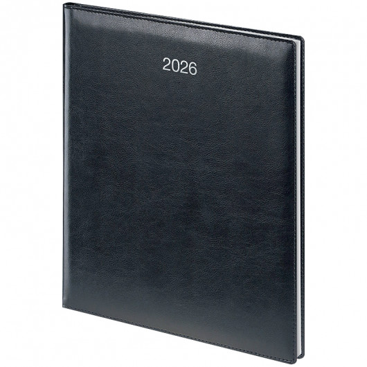 Щотижневик 2026 Бюро Soft, срібне тиснення, чорний Brunnen - фото 4