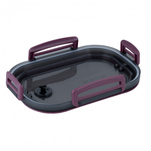 Ланчбокс з розділювачем 1200 мл, бордовий Kite - фото 6