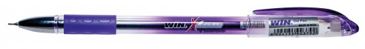 Гельова ручка X-TEN, корпус проз., ст. фіолет. WIN - фото 3