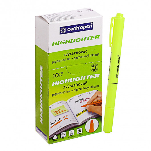 Маркер текстовый Fax 8722, 1-4мм., желт. Centropen - фото 7