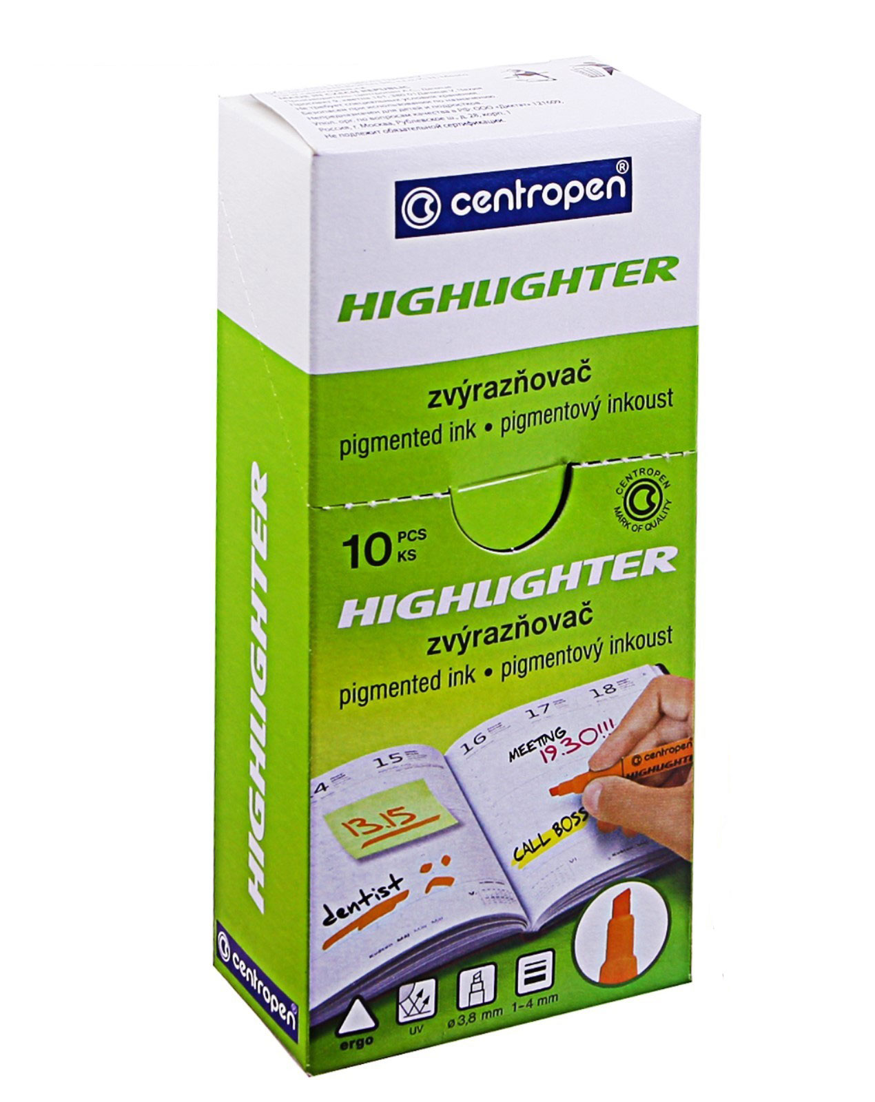 Маркер текстовий Fax 8722, 1-4мм., салат. Centropen - фото 6