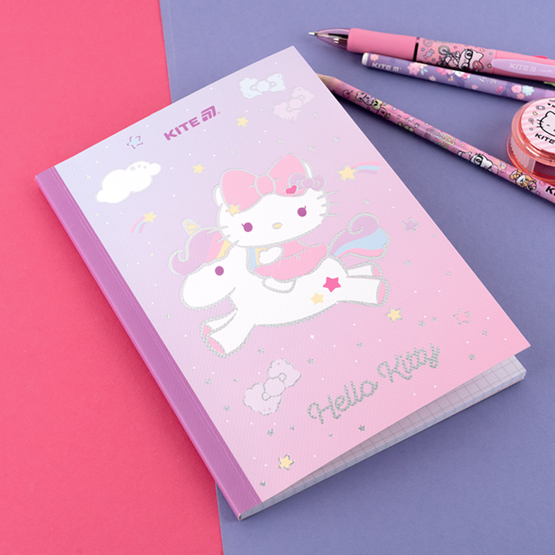 Блокнот мягкая обложка, А5, 40 лист., кл, Hello Kitty-1 (HK24-091-1) Kite - фото 5