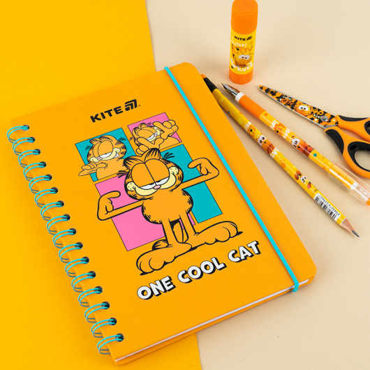 Блокнот на спіралі А5, 80 арк., кл., Garfield (GF25-190) Kite - фото 4