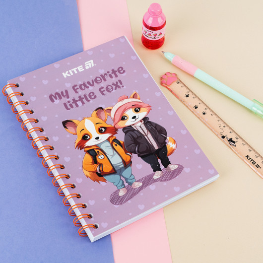 Блокнот на спіралі картонна обкладинка, А5, 80 арк., кл, Cute 4 (K25-1911-4) Kite - фото 4
