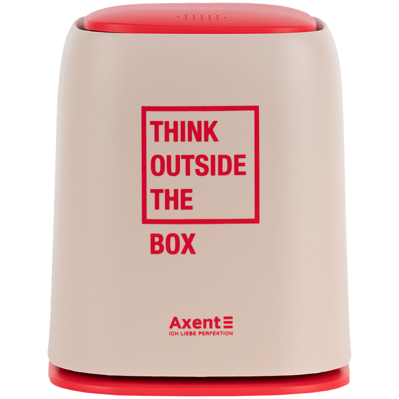 Настільний контейнер для сміття, прямокутний, персиковий Axent - фото 1