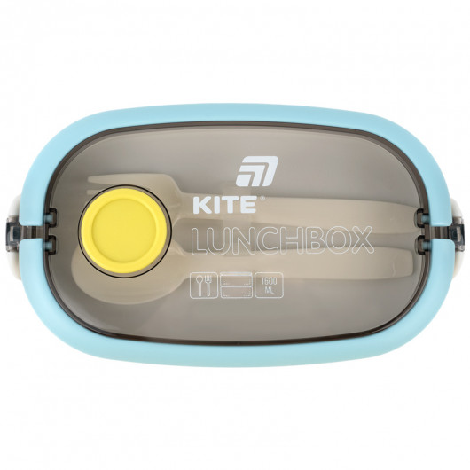 Ланчбокс двойной с наполнением 1600 мл, синий (K25-1181-2) Kite - фото 7