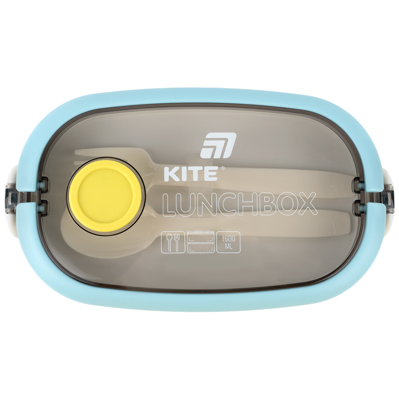 Ланчбокс двойной с наполнением 1600 мл, синий (K25-1181-2) Kite - фото 7