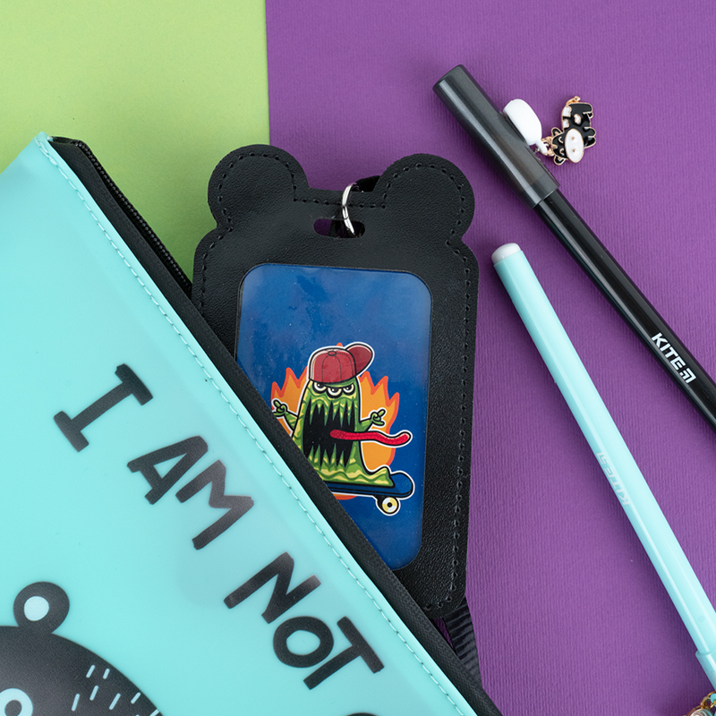 Бейдж на шнурку вертикальний, чорний Kite - фото 7