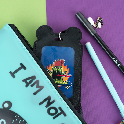 Бейдж на шнурку вертикальний, чорний Kite - фото 7