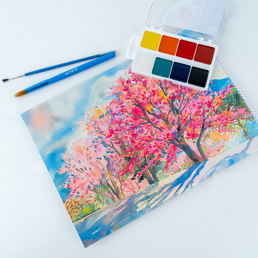 Фарби акварельні, 8 кол. Kite Classic (K-065) Kite - фото 4