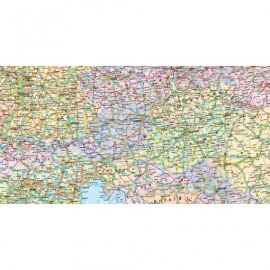 Карта Європи Автомобільні шляхи, 143,5*108см., м-б: 1:3 000 000, картон Україна - фото 2