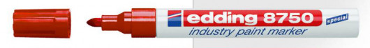 Маркер лакирующий PAINT 8750, круглое острие2-4мм., красн. Edding - фото 5