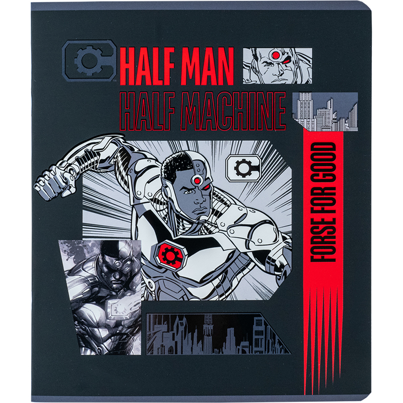 Тетрадь 24 лист.,кл., софт тач + УФ лак, DC Comics (DC24-238) Kite - фото 12