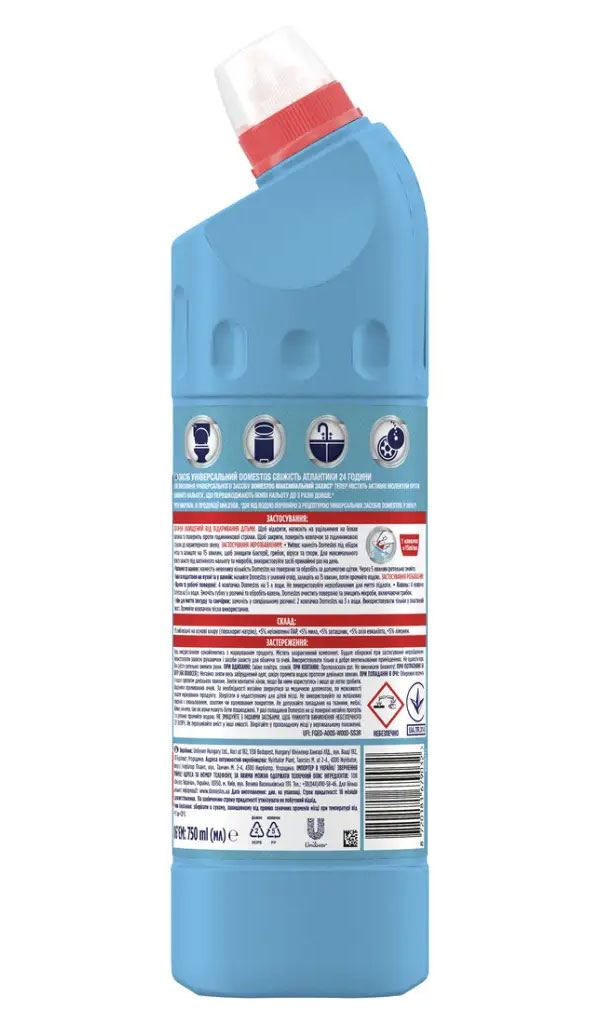 Засіб універсальний миючий, 750мл. Атлантична свіжість DOMESTOS - фото 2