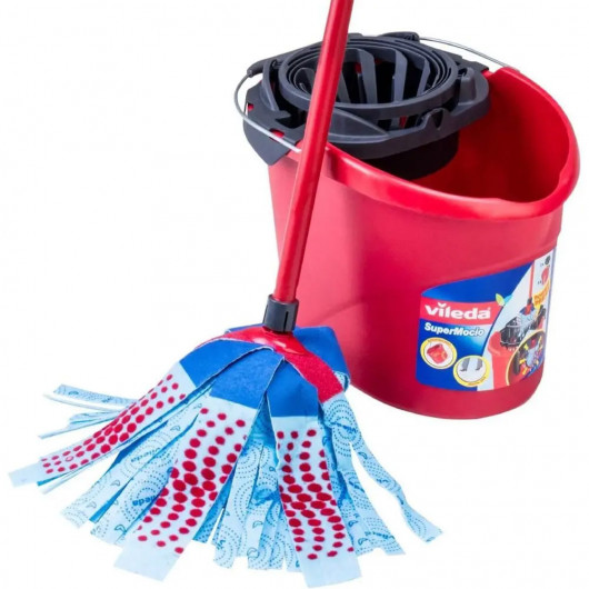 Набор для уборки Super Mocio 3Action Velour, красн. Vileda - фото 1