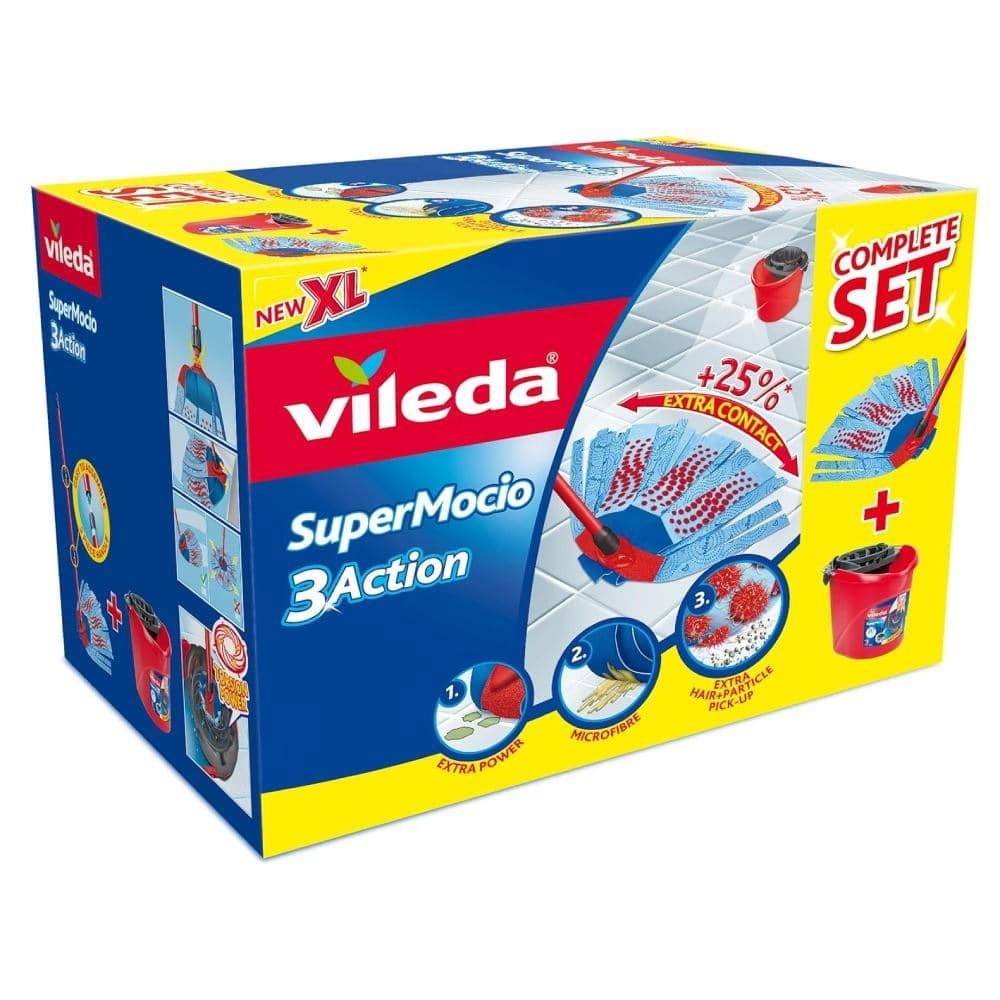 Набор для уборки Super Mocio 3Action Velour, красн. Vileda - фото 2