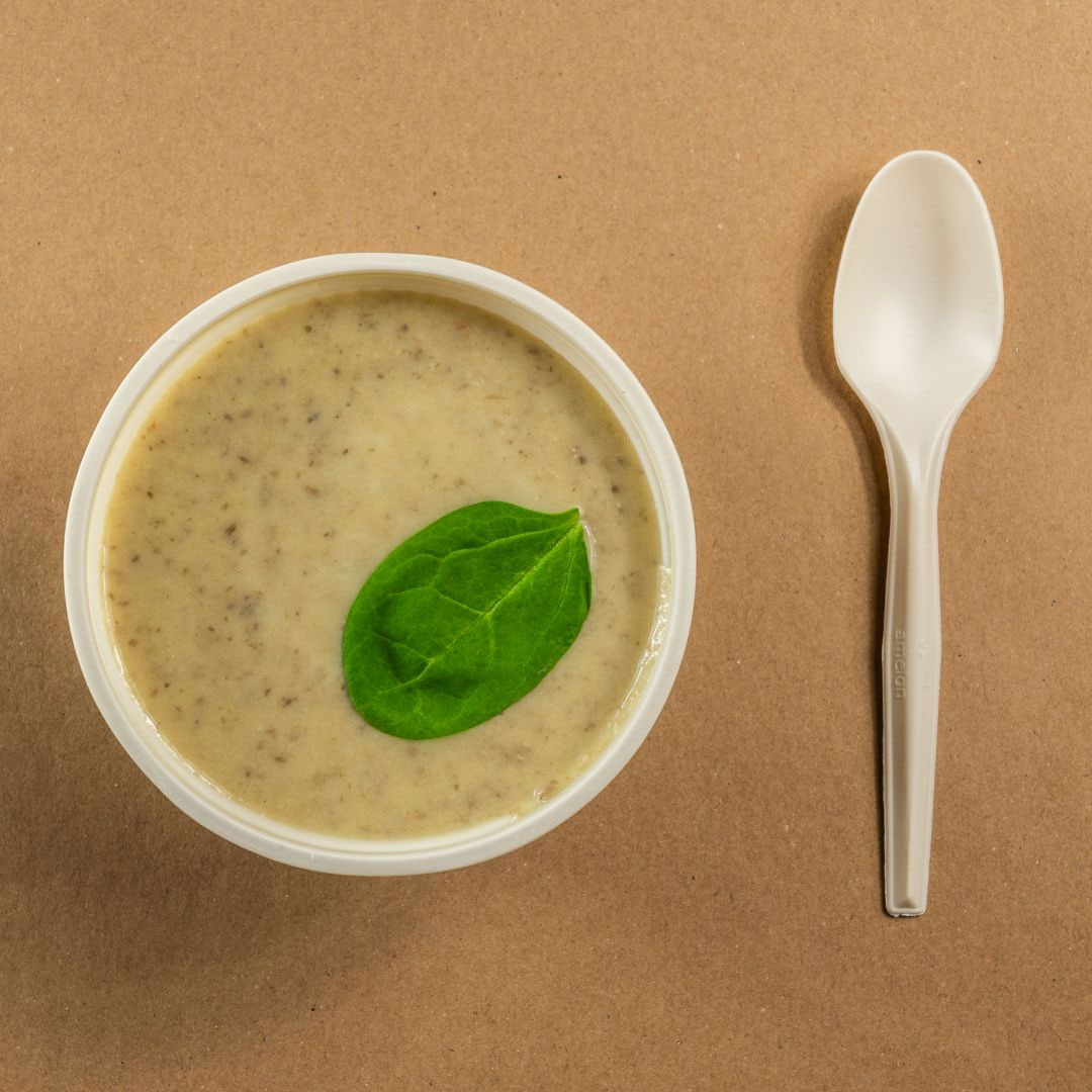 Ложка біорозщеплювана столова 165мм., з кукурудзяного крохмалю, 200шт / уп. AMELON - фото 4