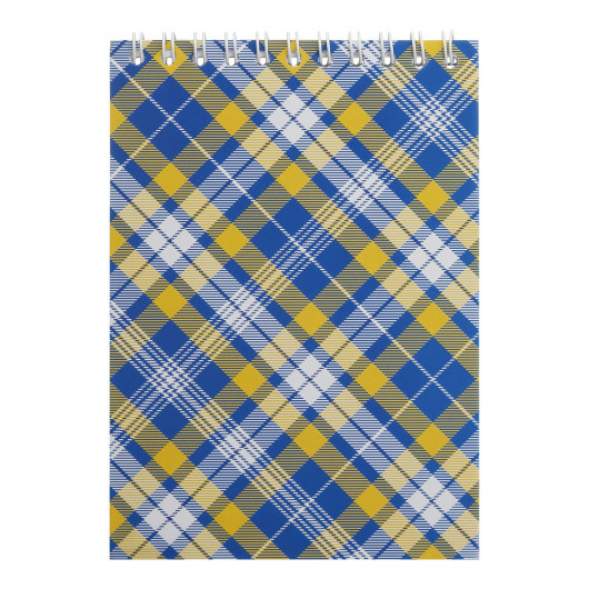 Блокнот А6 на спирали 48л., кл., син. BuroMax - фото 1