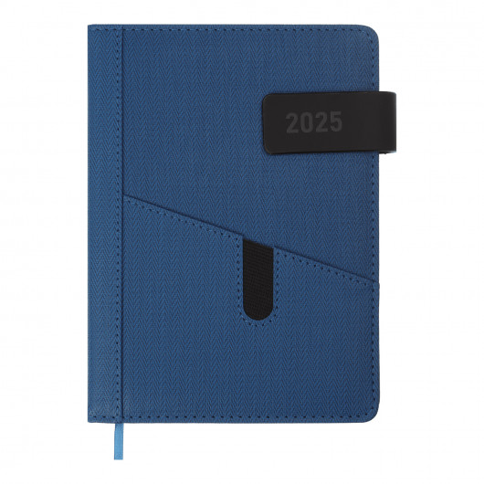 Ежедневник датированный 2025 GALAXY, А5, 336стр., искуств. кожа, син. BuroMax - фото 13