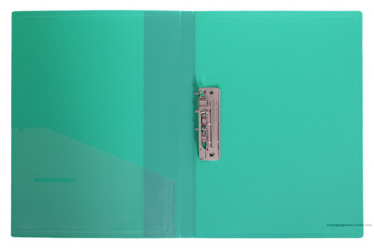 Папка с боковым прижимом А4, 20мм., пластик, зелен. NORMA - фото 3