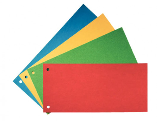 Разделительные полосы картон 105*240мм, 100шт, красн. Esselte - фото 4