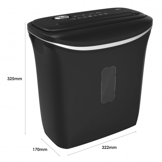 Знищувач документів DELI 9945, 6 арк., перехресне різання 4*30мм., кошик на 12л., клас P-4 DELI - фото 5