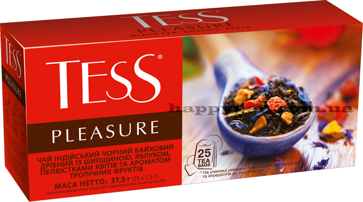 Чай черный ароматизированный Pleasure, 25пак. по 1,5г. Tess - фото 1