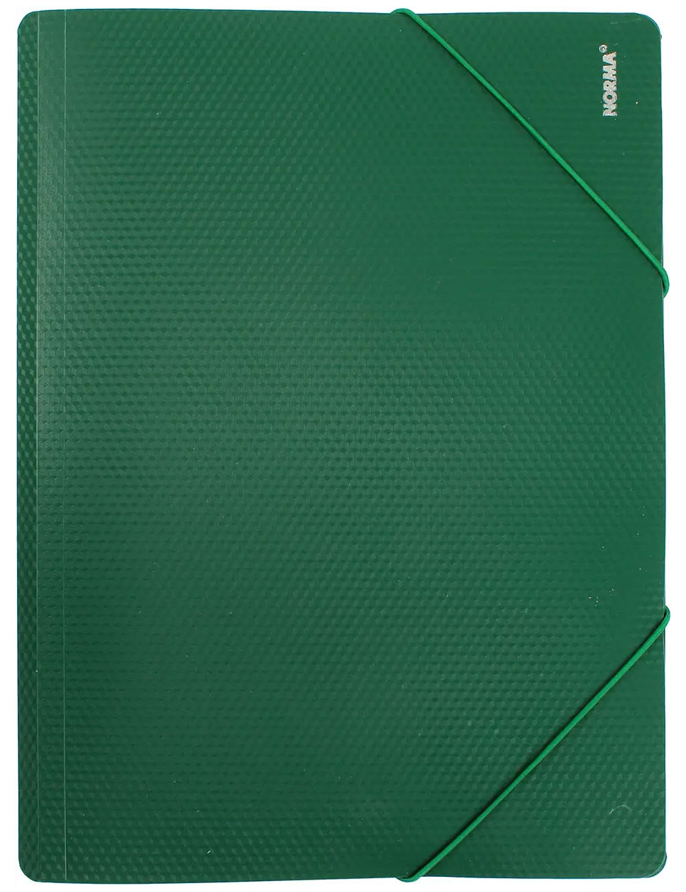 Папка на резинках А4, пластик, зелен. NORMA - фото 5
