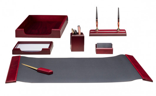 Набор настольный деревянный 7 предметов, красн. дерево Bestar - фото 1