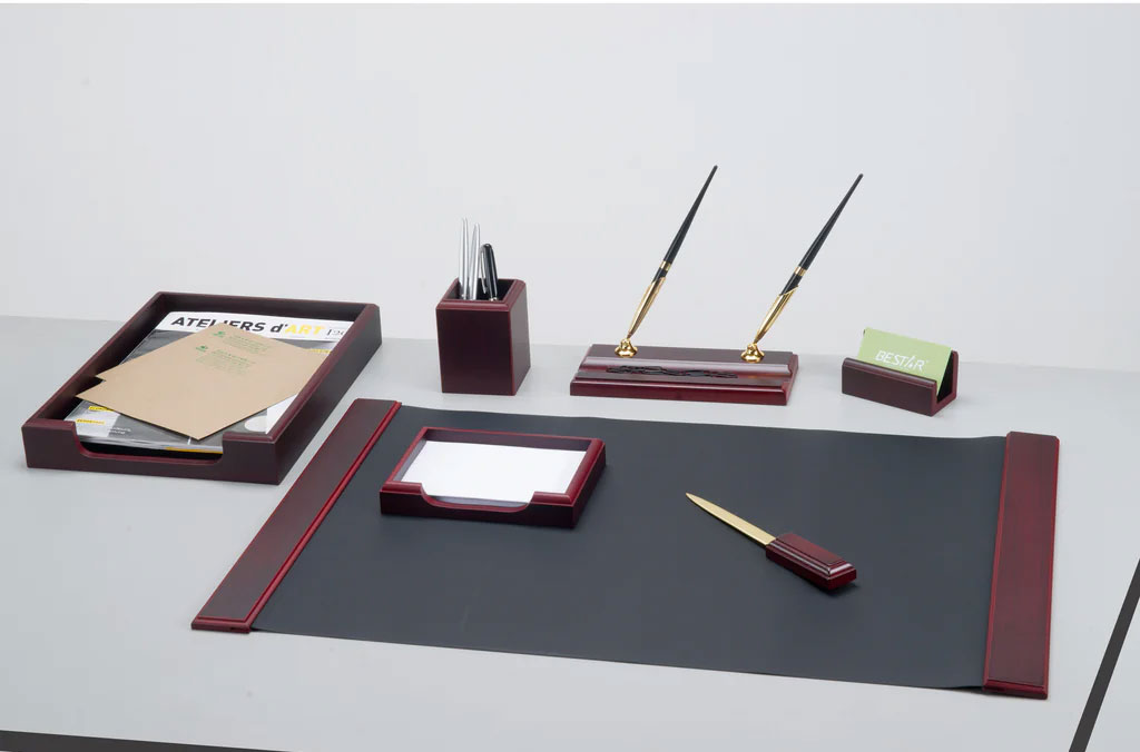 Набор настольный деревянный 7 предметов, красн. дерево Bestar - фото 2