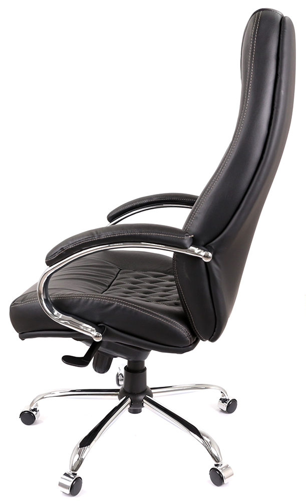 Кресло Луизиана MB (GB-242CC) (Кожа LC-A) черный АКЛАС - фото 7