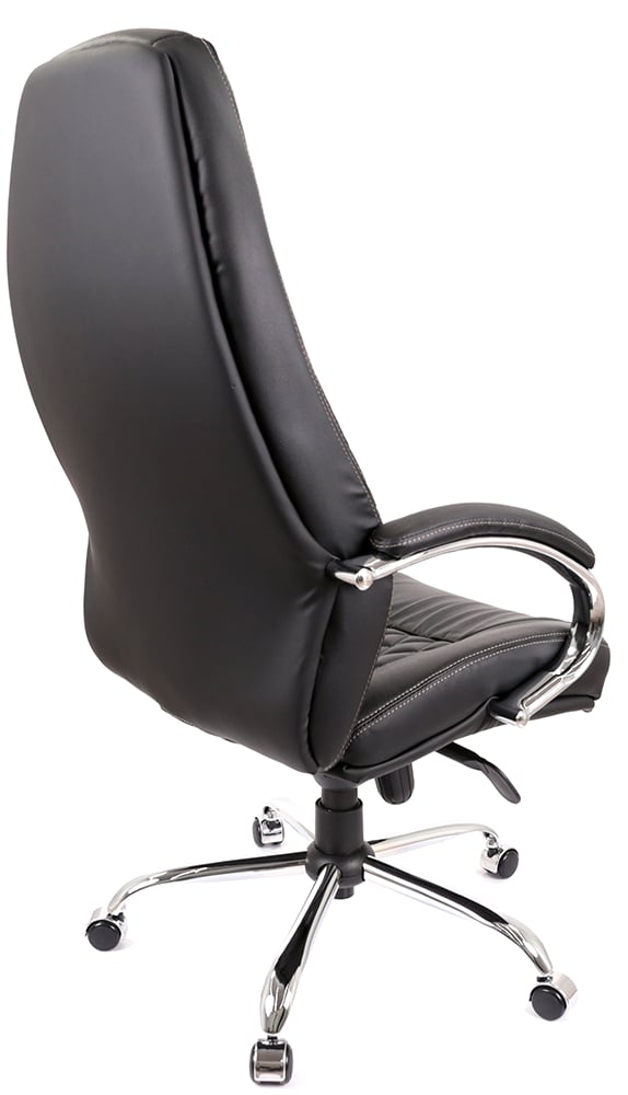 Кресло Луизиана MB (GB-242CC) (Кожа LC-A) черный АКЛАС - фото 8