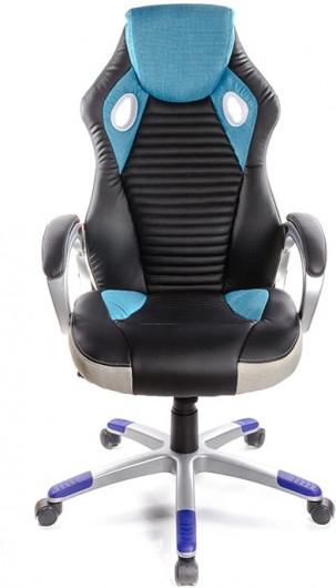Крісло геймерське Гріг PL TILT Синій (Чорний/синій), син. АКЛАС - фото 3