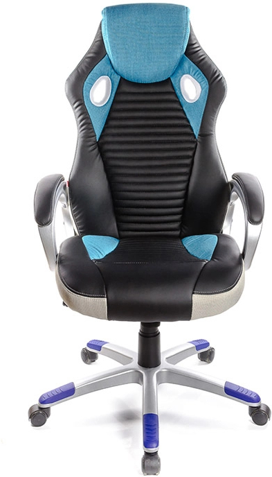 Крісло геймерське Гріг PL TILT Синій (Чорний/синій), син. АКЛАС - фото 3