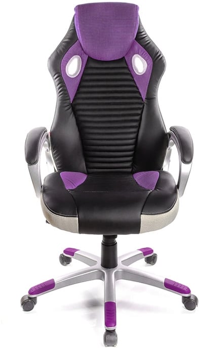 Кресло геймерское Григ PL TILT Фиолетовый (Черный/Фиолетовый), фиолет. АКЛАС - фото 3