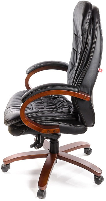 Крісло Валенсия Soft EX MB (Шкіра LC), чорн. АКЛАС - фото 3