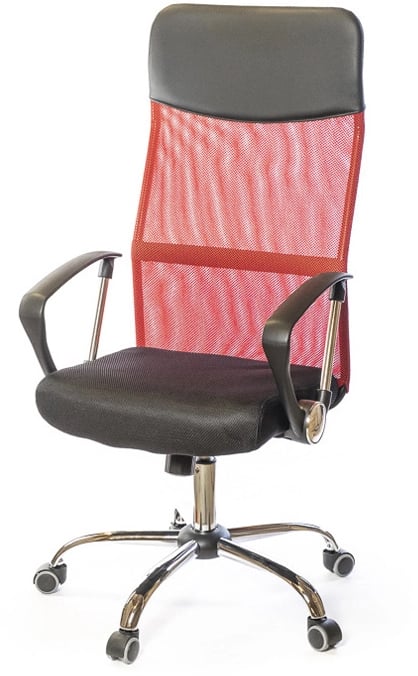 Кресло для персонала Гилмор СН TILT, красн. АКЛАС - фото 1