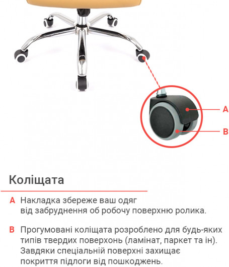 Крісло для персоналу Натан CH TILT, темно-бежев. АКЛАС - фото 14