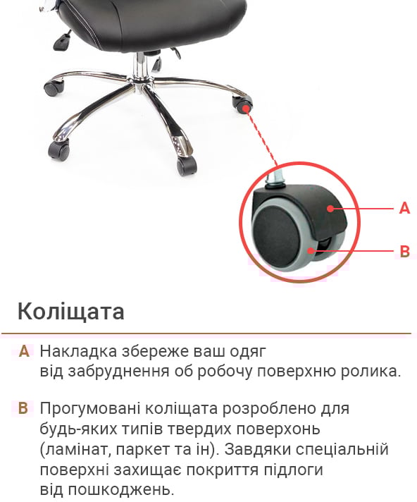 Крісло для керівника Оран CH ANF экокожа, чорн. АКЛАС - фото 14