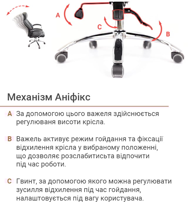 Кресло для руководителя Сетиф CH ANF, черн. АКЛАС - фото 11