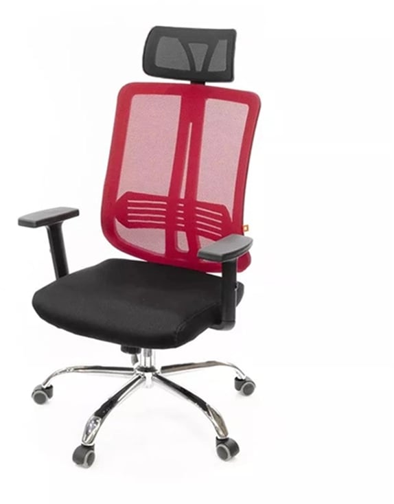 Кресло для персонала Сити CH ANF, красн. АКЛАС - фото 1