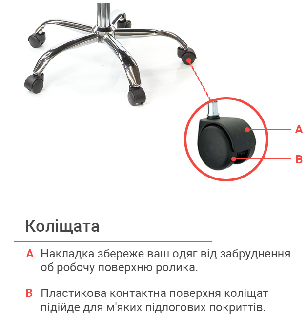 Кресло для персонала Сити CH ANF, красн. АКЛАС - фото 13