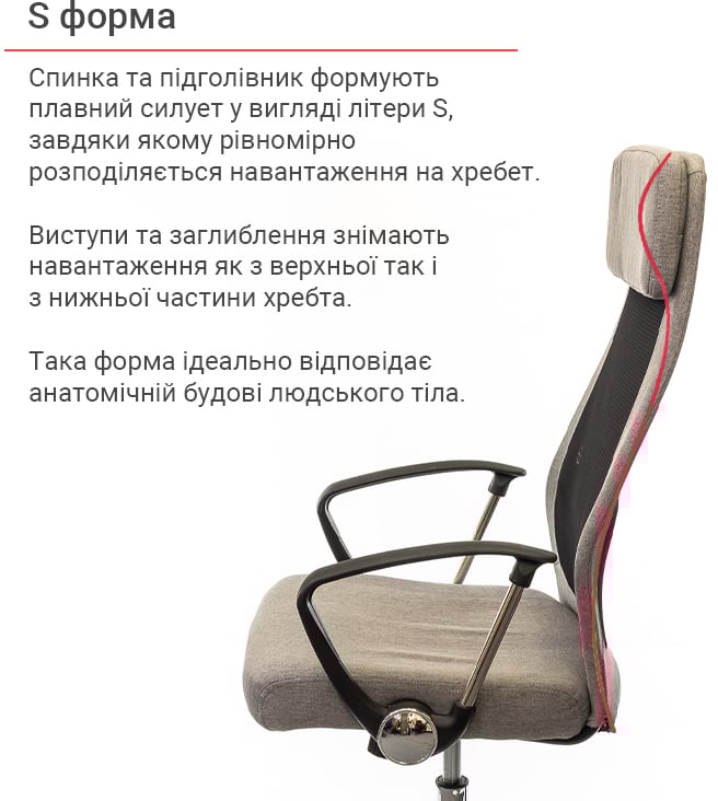 Крісло Гилмор FX СН TILT, сірий АКЛАС - фото 3