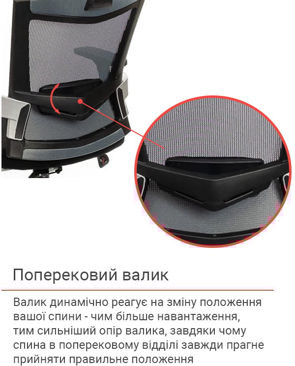 Кресло для персонала Прима PL HR ANF, серый АКЛАС - фото 11