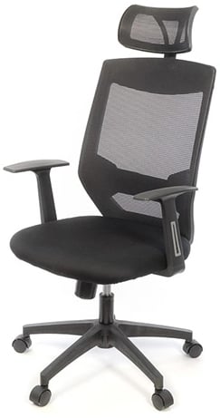 Кресло для персонала Таун Tilt, черн. АКЛАС - фото 1