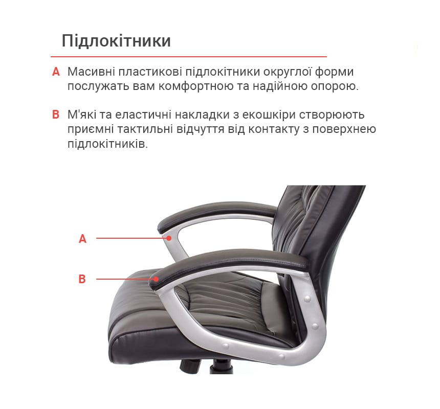 Крісло для керівника Арго New PL TILT, чорн. АКЛАС - фото 13