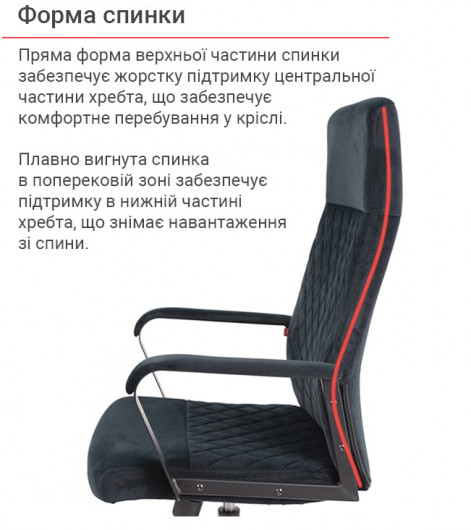 Кресло Авис TILT (Black fabric) черный АКЛАС - фото 19